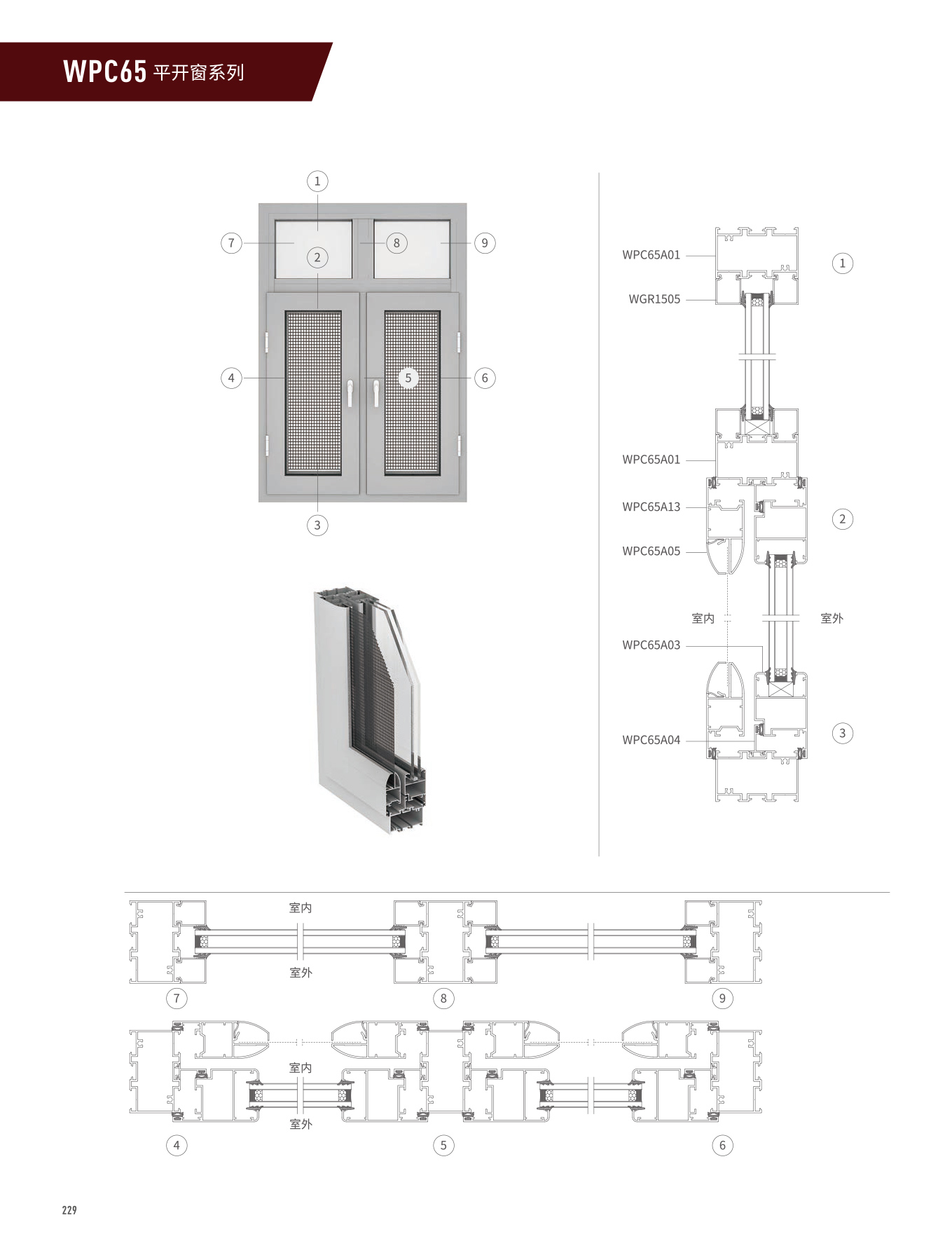 WPC65系列平開窗
