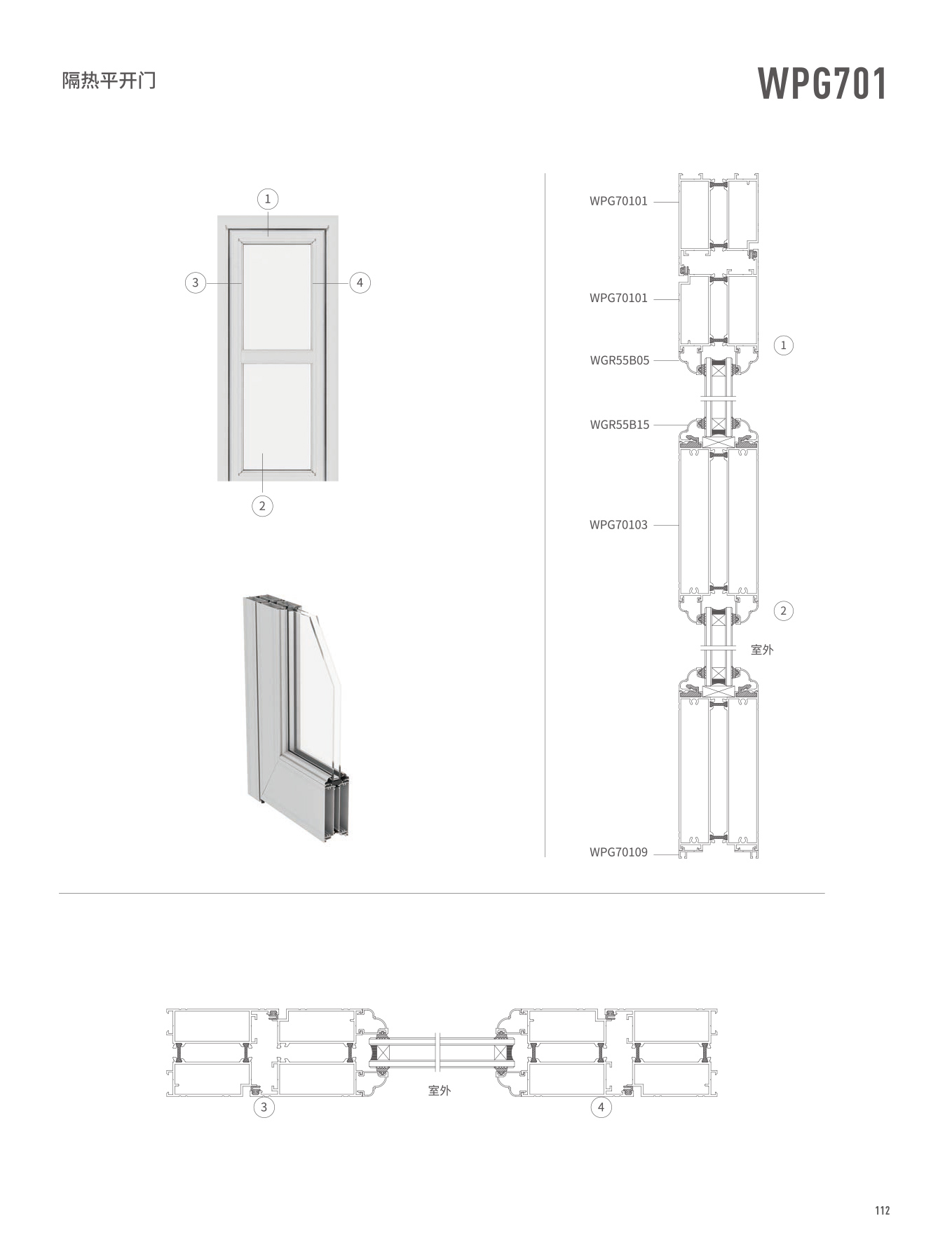 WPG701隔熱平開(kāi)門(mén)