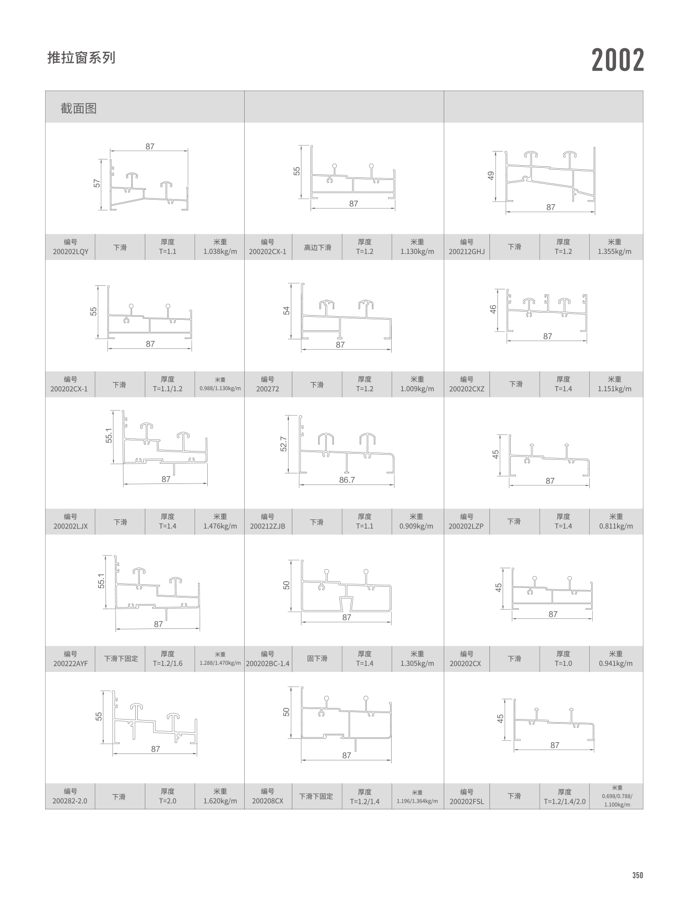 2002/WTC125A系列推拉門、窗