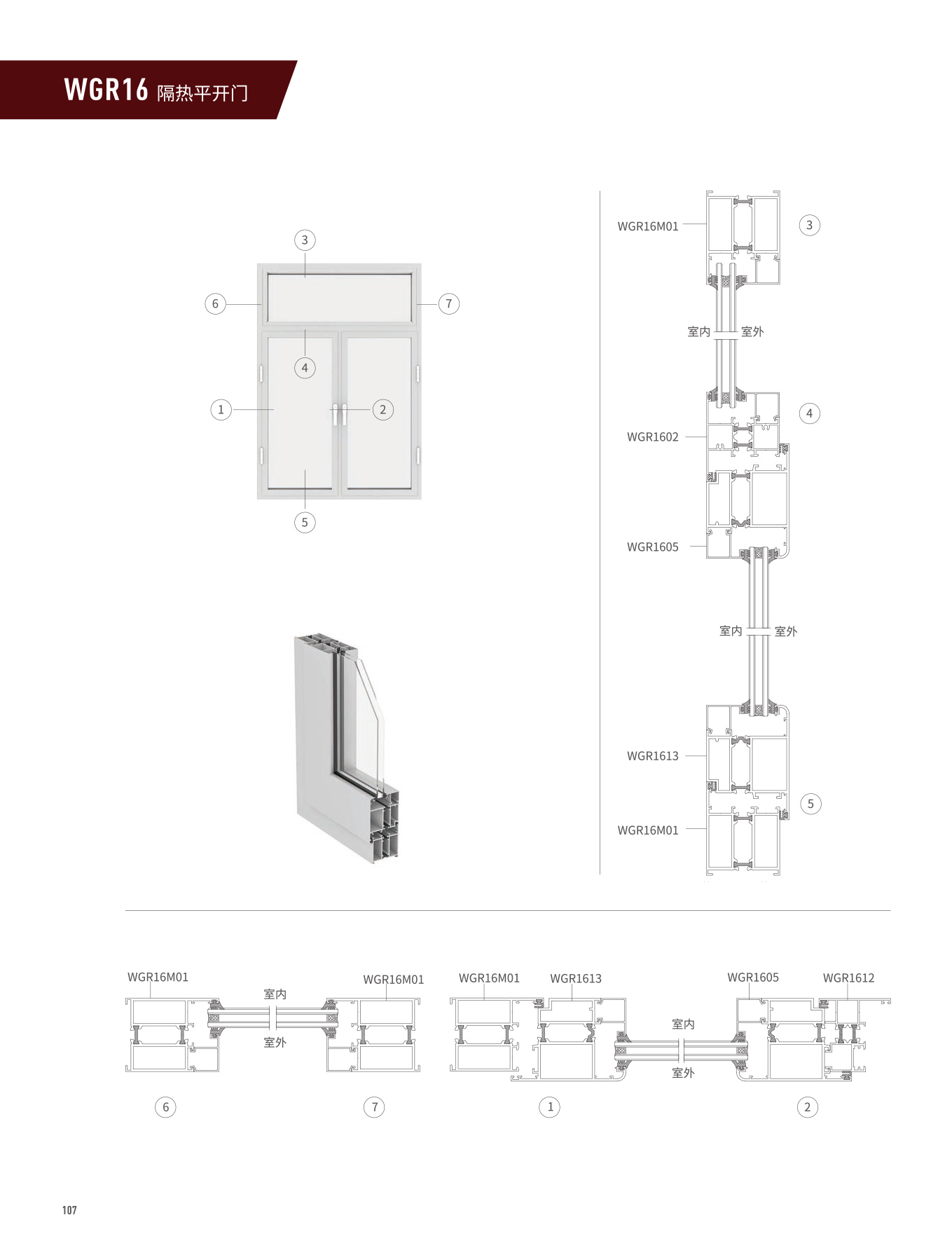 WGR16隔熱平開門、窗