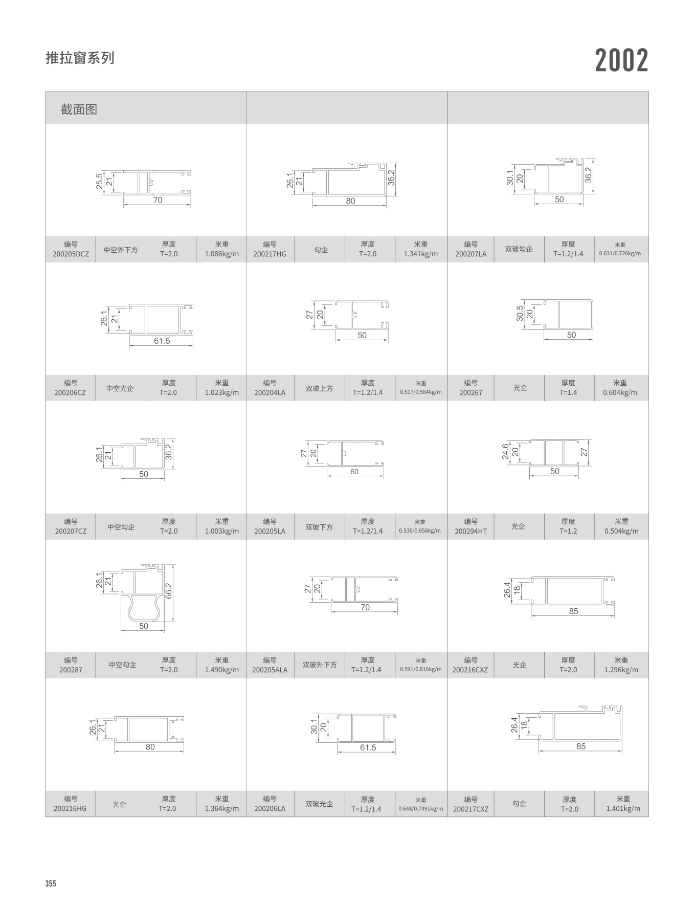 2002/WTC125A系列推拉門、窗
