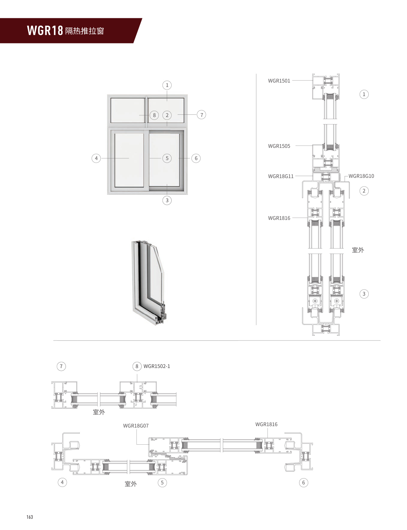 WGR18M隔熱推拉門、窗